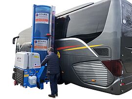 Fahrbare Bürstenwaschanlage Bus Fahrbare Bürstenwaschanlage Bus