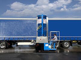 Nutzfahrzeug-Waschanlage mobil
