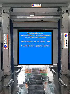 Stark Reinigungsgeräte GmbH - Portalanlage für LKW & Bus, 3 Bürstenwaschanlage