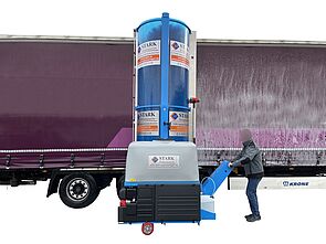 Mobile LKW Waschbürste
