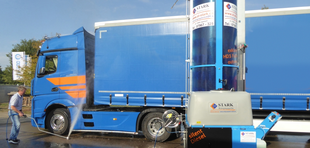 Mobile Waschanlage Bürstenwaschanlage für LKW BUS Wohnmobil